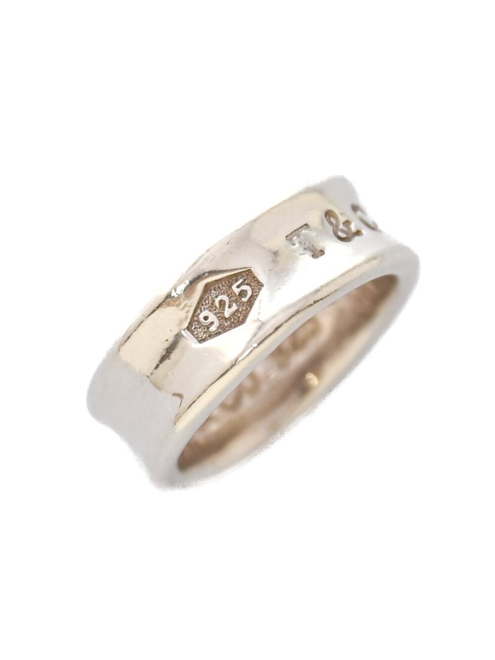 Authentic Vintage Tiffany & Co. 1837 Ring in Sterling Silver Medium Width Sz 5.5 - Picture 4 of 5